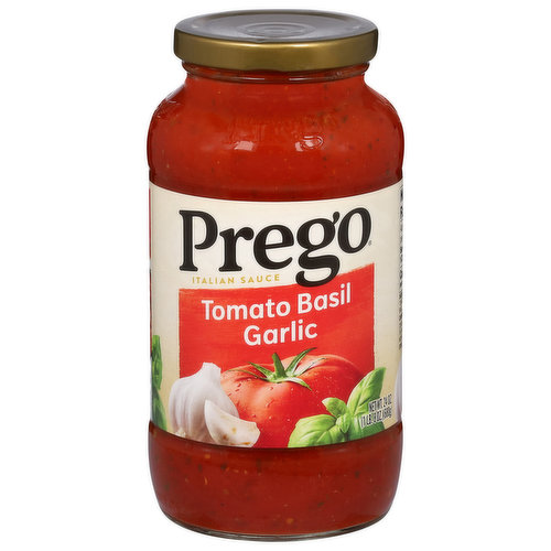 Prego Italian Sauce, Tomato Basil Garlic