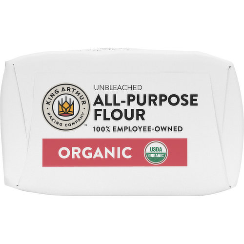 King Arthur Baking Company Organic Unbleached All Purpose Flour -- 5 lbs