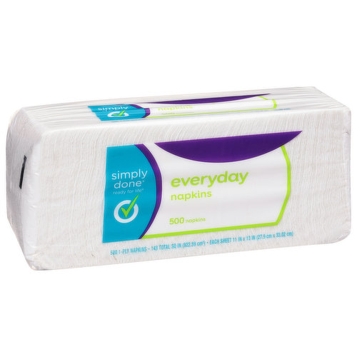 Simply Done Napkins, Everyday, 1-Ply
