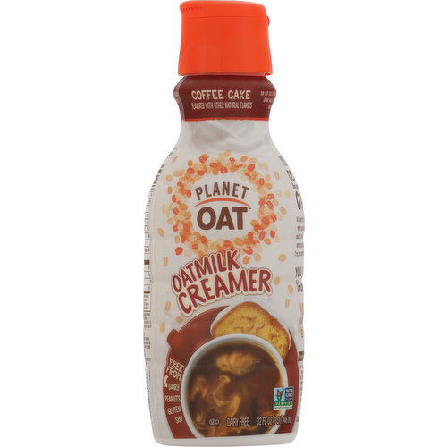 Planet Oat Oatmilk Creamer, Dairy Free, Coffee Cake