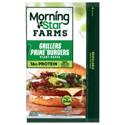 MorningStar Farms Burgers, Plant Based