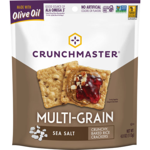 Crunchmaster Crackers, Multi-Grain, Sea Salt