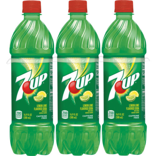 7-UP Soda, Lemon Lime Flavored, 6 Pack