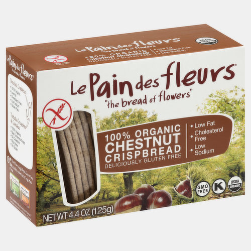 Le Pain Des Fleurs Crisp Bread, 100% Organic, Buckwheat