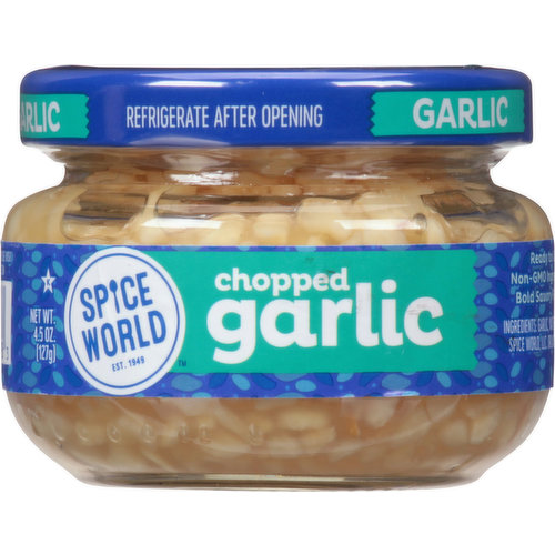 Est. 1949. 1 tsp = about 1 clove of garlic. Ready to use.