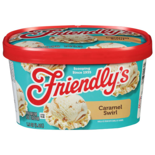 Friendly's Ice Cream, Premium, Caramel Swirl