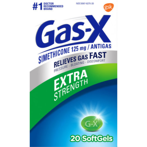 Gas-X Antigas, Extra Strength, 125 mg