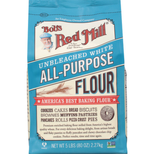 Bob's Red Mill Flour, Unbleached, White, All-Purpose