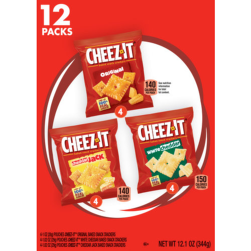 Cheez-It Snack Crackers, 12 Pack