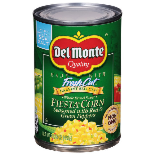 Del Monte Fiesta Corn, Whole Kernel Sweet, Harvest Selects