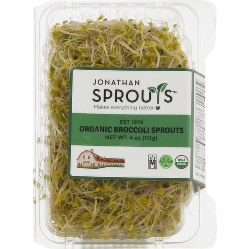 Jonathan's Sprouts Broccoli Sprouts, Organic