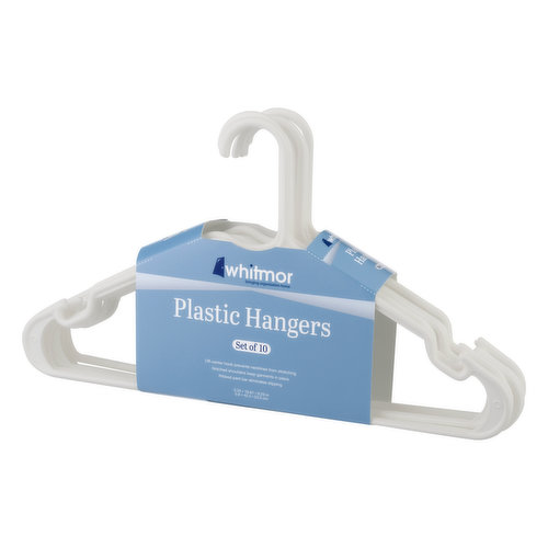 Whitmor Hangers, Plastic, Heavy Duty 3 Ea, Shop