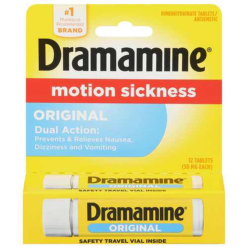 Dramamine Motion Sickness, Original, Tablets