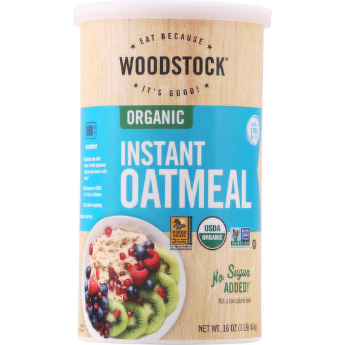 Woodstock Instant Oatmeal, Organic
