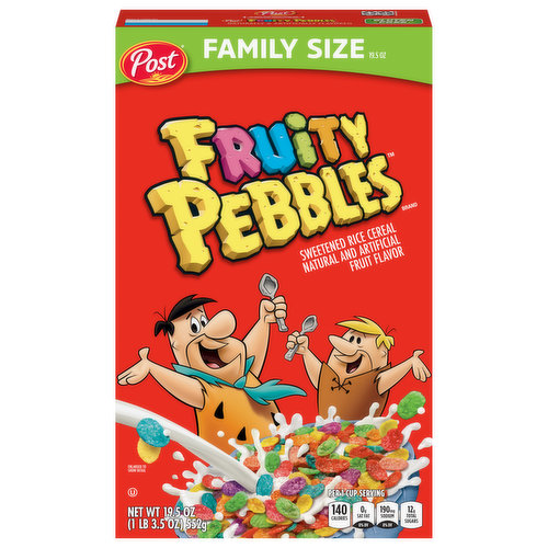 Fruity Pebbles Cereal, Family Size