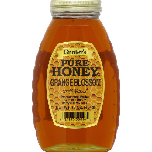 Gunter's Honey, Pure, Orange Blossom