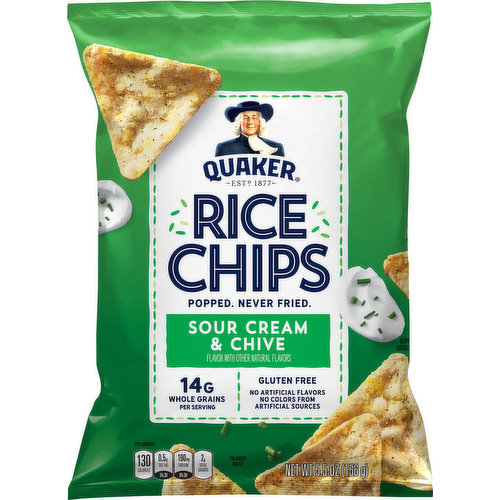 Quaker Rice Chips, Sour Cream & Chive