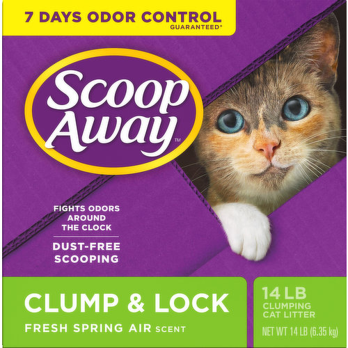 Scoop Away Clumping Cat Litter, Clump & Lock, Fresh Spring Air Scent