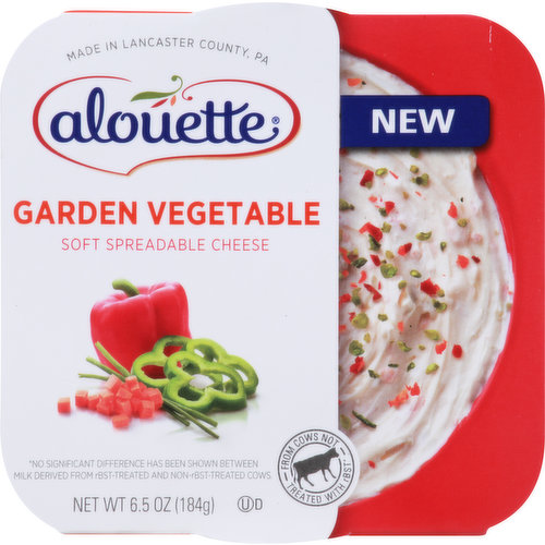 Alouette Soft Spreadable Cheese, Garden Vegetable