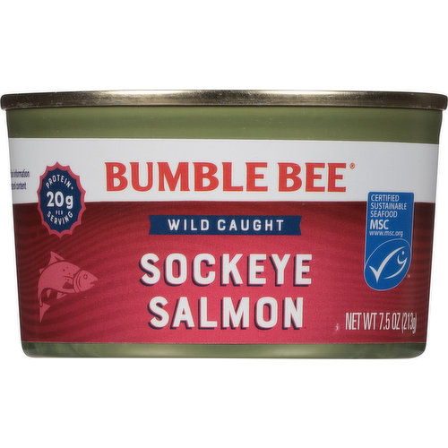 Bumble Bee Sockeye Salmon, Wild Caught - King Kullen