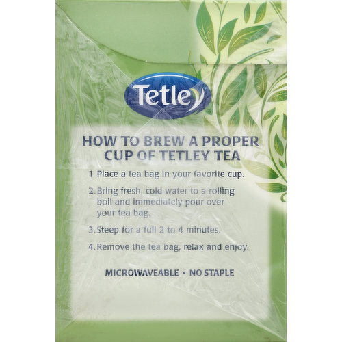 Tetley Green Tea, Bags - King Kullen