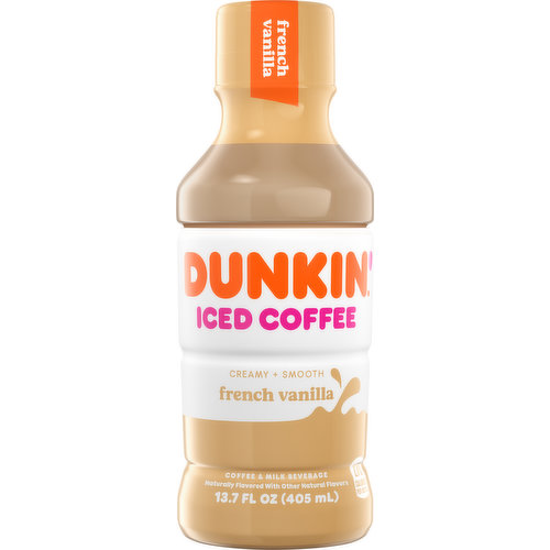 DUNKIN DONUTS Iced Coffee, French Vanilla