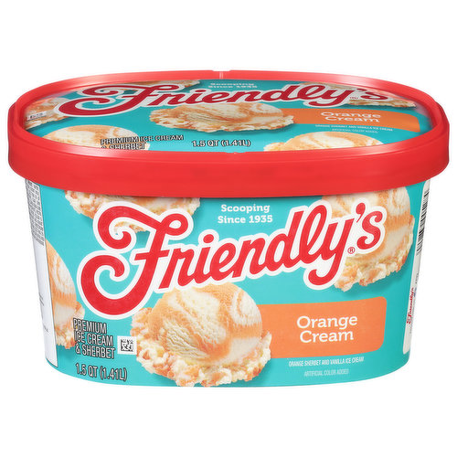 Friendly's Ice Cream & Sherbet, Premium, Orange Cream