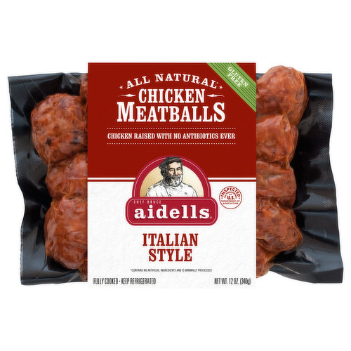 Aidells Aidells® Chicken Meatballs, Italian Style with Mozzarella Cheese, 12 oz.