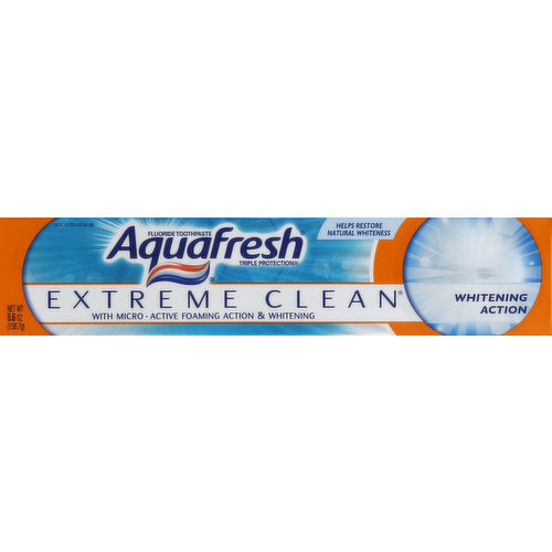 Aquafresh Toothpaste, Fluoride, Mint Blast