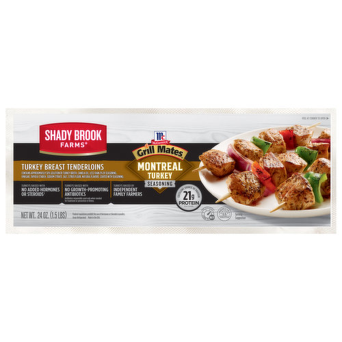 Shady Brook Farms Turkey Breast Tenderloins, Montreal Turkey Seasoning