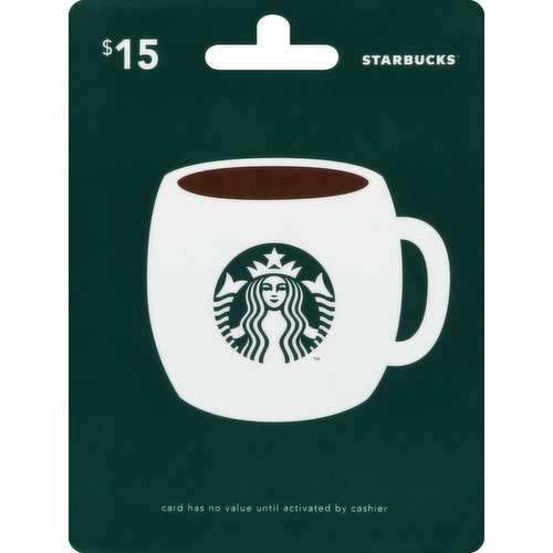 Starbucks Gift Card, $15
