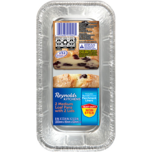 Reynolds Kitchens Medium Loaf Pans with Lids