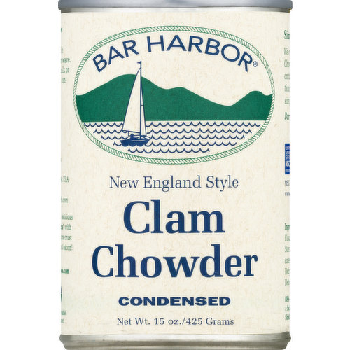 Bar Harbor Clam Chowder, New England Style, Condensed