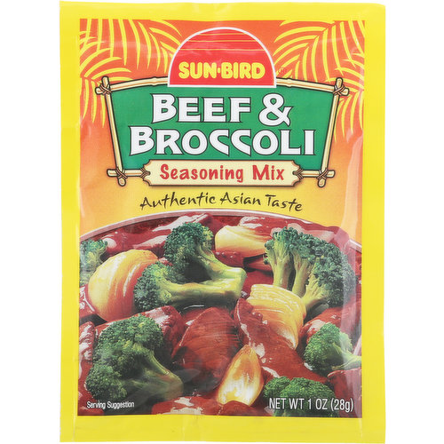 Sun-Bird Seasoning Mix, Beef & Broccoli