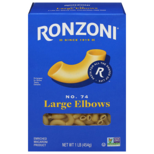 Ronzoni Elbows, Large, No. 74