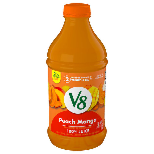 V8 100% Juice, Peach Mango