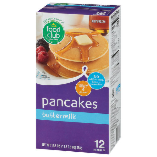 Food Club Pancakes, Buttermilk