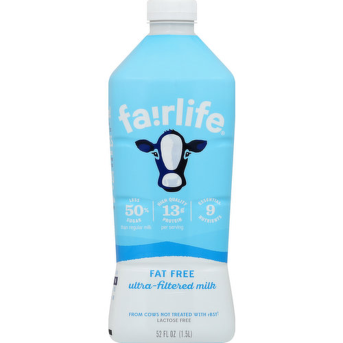 Fairlife Milk, Ultra-Filtered, Fat Free