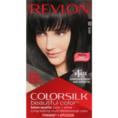 Revlon Permanent Hair Color, Black 10