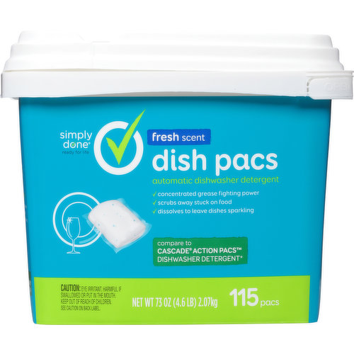 Simply Done Dish Pacs, Fresh Scent