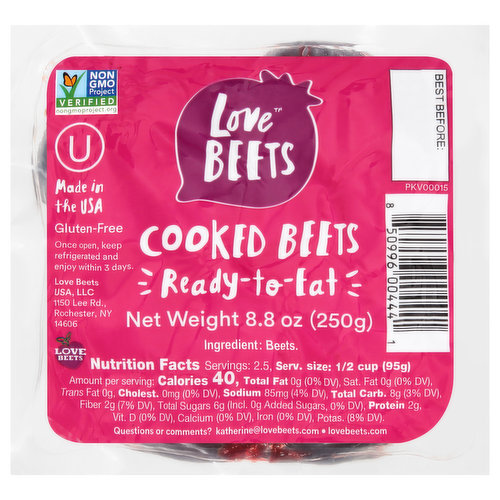 Love Beets Beets, Cooked, Ready-to-Eat