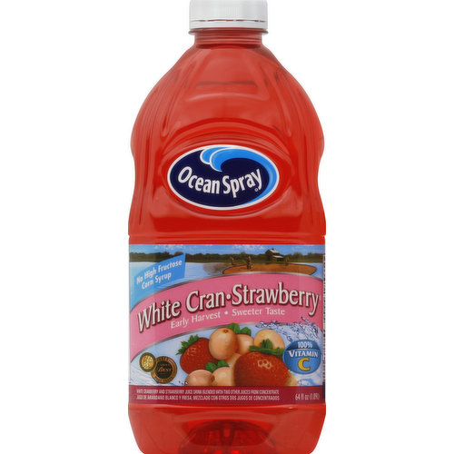 Ocean Spray Juice Drink, White Cran-Strawberry