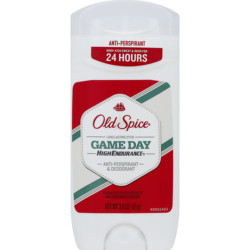 Old Spice High Endurance Game Day Anti-Perspirant & Deodorant, 3.0 oz