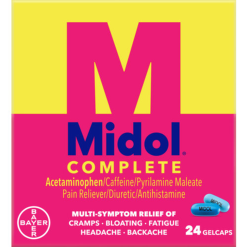 Midol Multi-Symptom Relief, Gelcaps