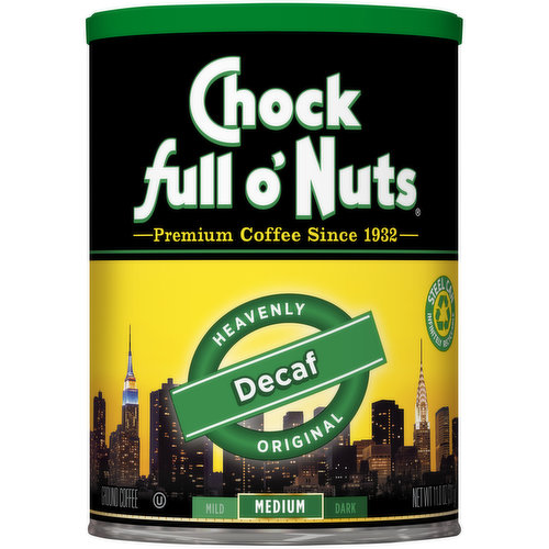 Chock Full O Nuts Heavenly Original Decaf Medium Roast Ground Coffee
