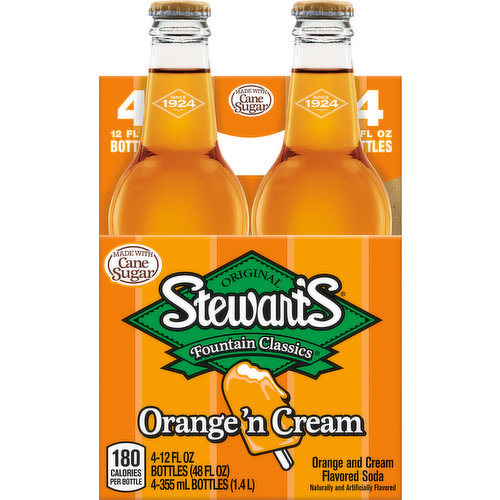 Stewart's Soda, Orange and Cream