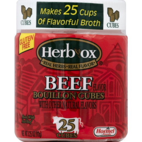 Herb-Ox Bouillon Cubes, Beef Flavor