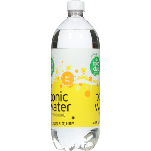 Food Club Tonic Water, Caffeine Free