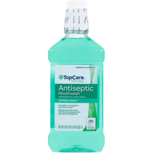 TopCare Antiseptic Mouthwash Antigingivitis / Antiplaque, Spring Mint