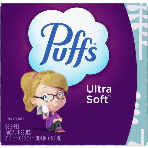 Puffs Facial Tissues, Ultra Soft, 2-Ply